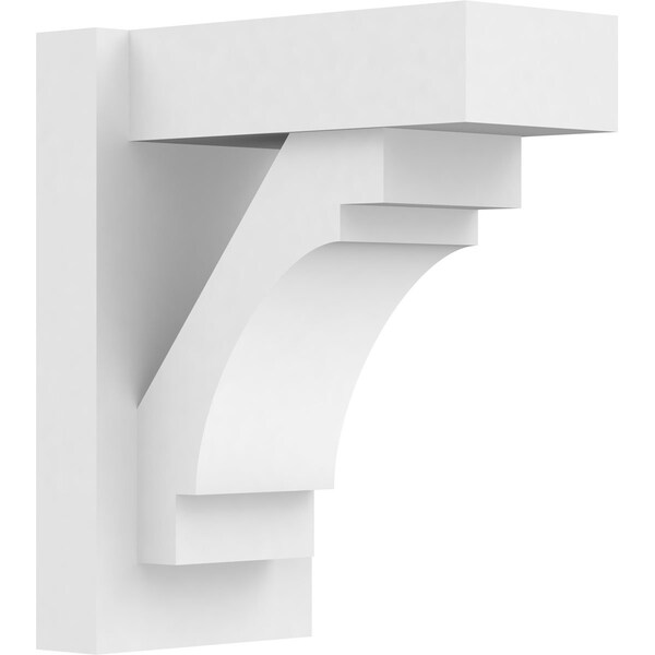 Ekena Millwork Merced Architectural Grade PVC Outlooker with Block Ends, 7"W X 12"D X 14"H OUTP07X12X14MRC05 - main